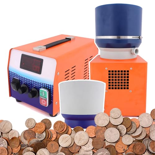 LYDZUSDP Wet Dry 2 in 1 Polisher Machine,Magnetic Tumbler Polishing Machine,Professional Metal Sanding Finisher Polishing Tool,Control Panel-Timing/Speed Adjustment