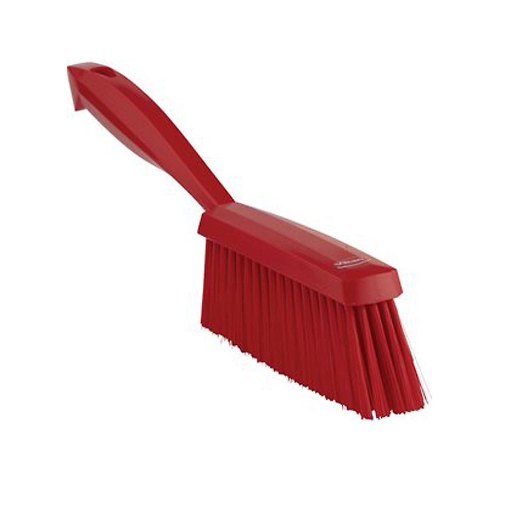 VikanBench Brushes - Medium Bristles - Red - Red