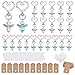 Zasvec 20 Piezas Llavero Ángel de la Guarda Llavero Estilo Ángel Bautizos Boda Llavero Regalos Boda para lnvitados con Bolsa de Organza y Etiqueta Kraft para Regalo de Recuerdo