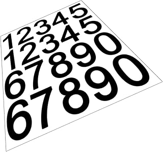 LIFKOME Trash can Number Sticker 1 Sheet decor trashcan DIY trash can numbers DIY mailbox numbers mural Stickers racing car