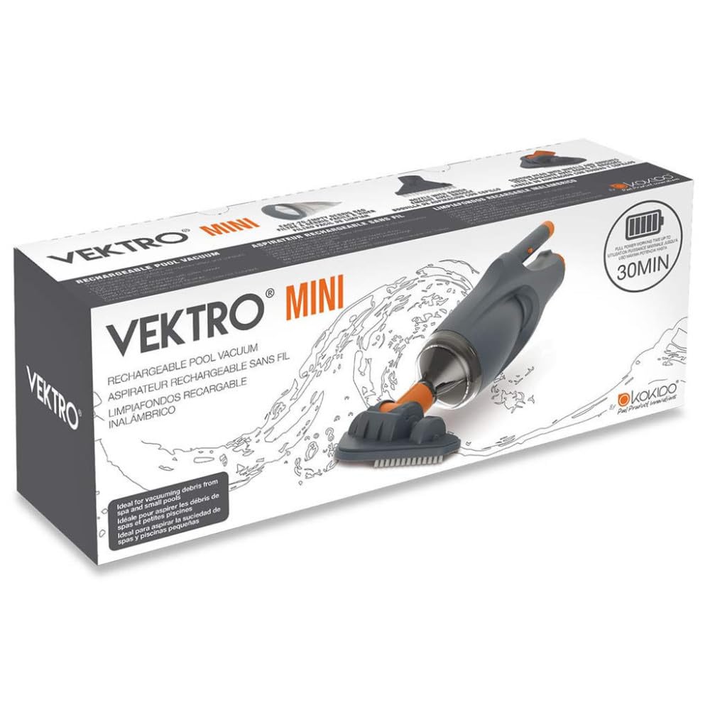 Kokido Aspirateur Rechargeable VEKTRO Mini Piscine Spa