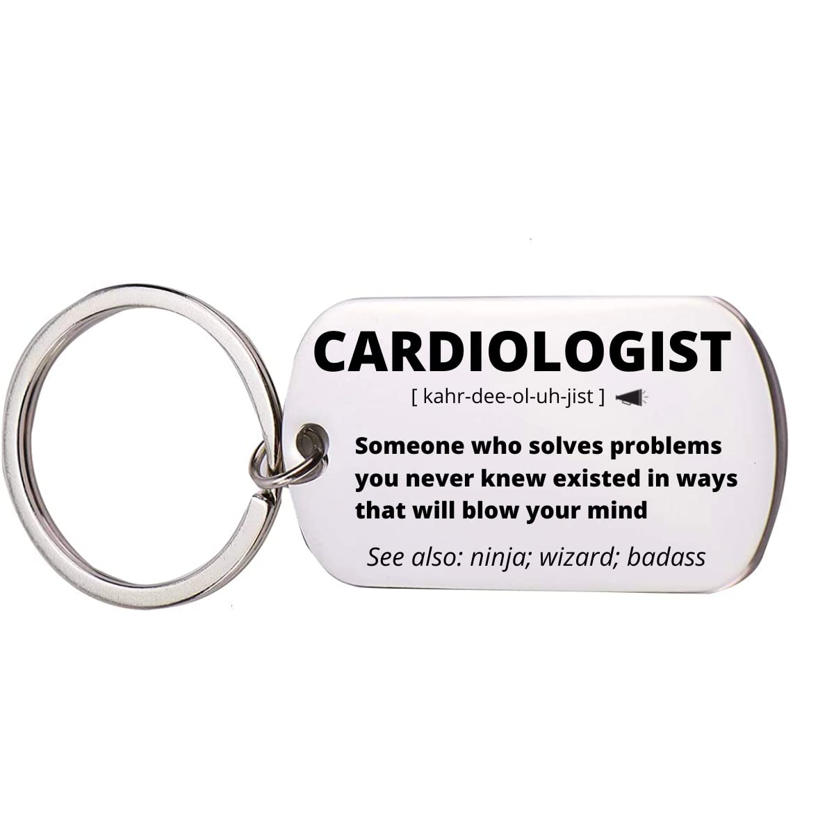 Infinity CollectionCardiologist Keychain, Cardiologist Jewelry Gift, Coworker Keychain Appreciation Gift for Men and Women