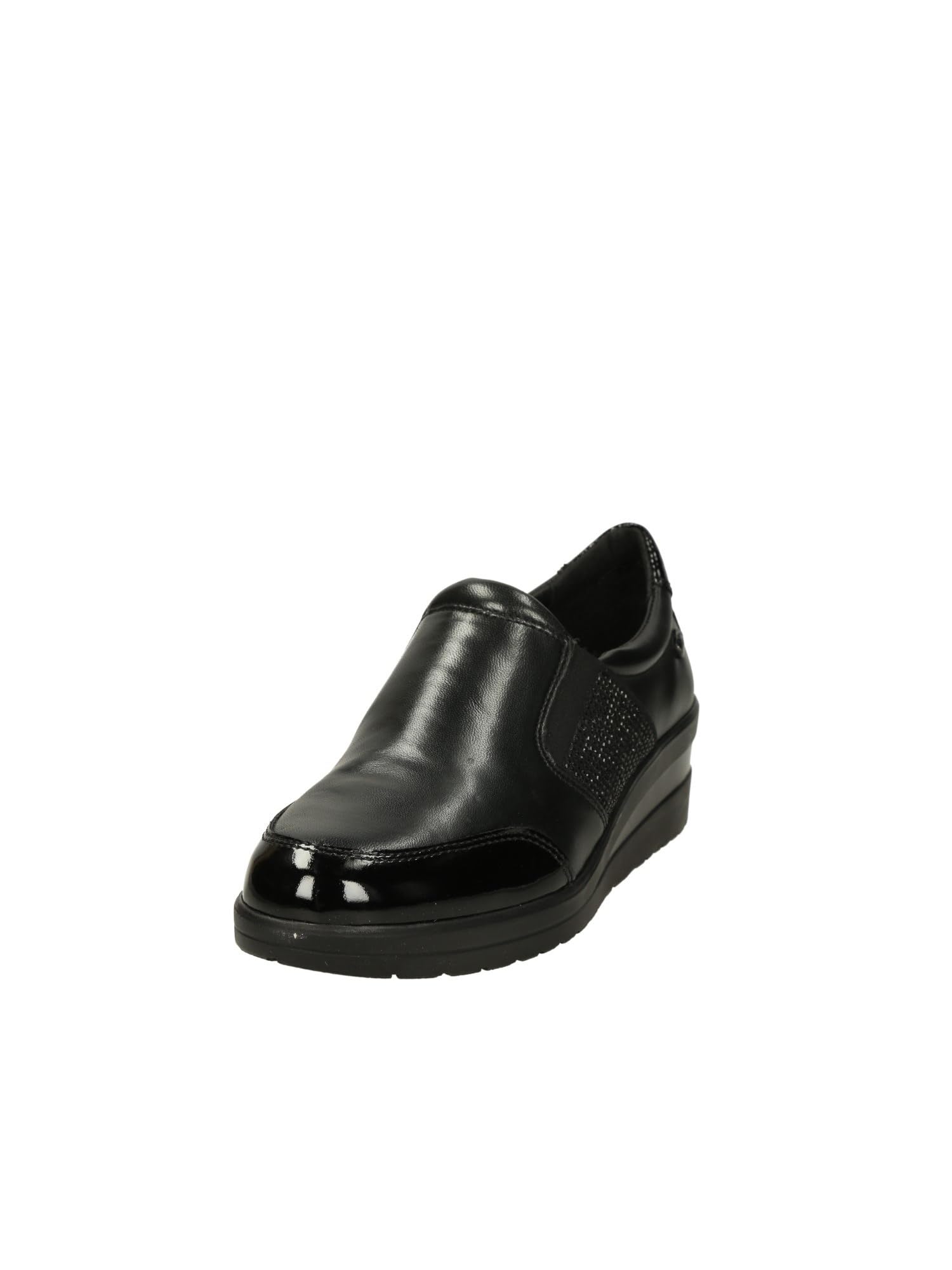 Valleverde Mocassini Donna 36200A in Pelle Nero Modello Casual. Una Calzatura Comoda Adatta per Tutte Le Occasioni. Autunno-Inverno 2022