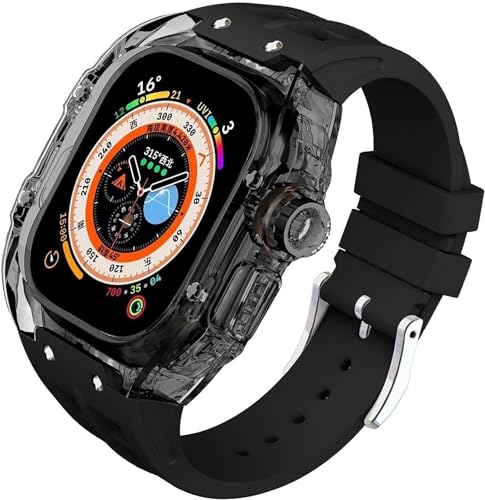 Bracelet montre caoutchouc fluoré Apple Watch Ultra pour le sport et le quotidien actif