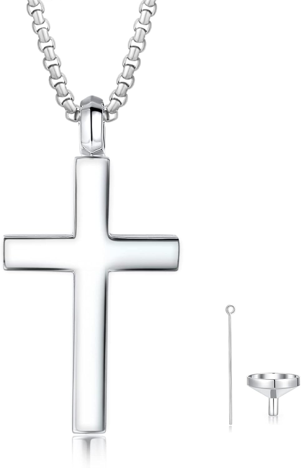 FANCIME Cremation Urn Cross Necklace For Ashes White Tajikistan Ubuy