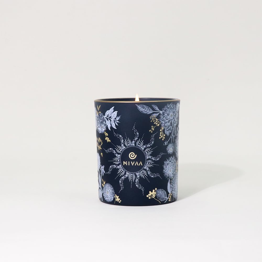 mivaaPink Champagne Scented Candle | Paraffin-Free, 100% Natural Soy Wax | 40-Hour Burn | Relaxing Aromatherapy | Ideal Gift for Festivals, Christmas, Birthdays, Valentine’s Day