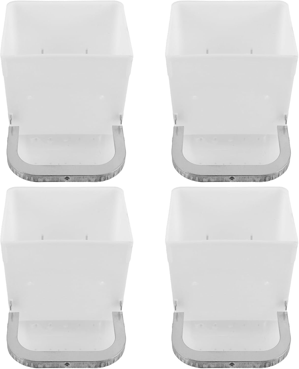 4PCS Rabbit Feeder: Hanging Automatic Food Dispenser - Small Animal Plastic Feeder - Rabbit Cage Water Dispenser for Bunnies, Guinea Pigs, Hamsters