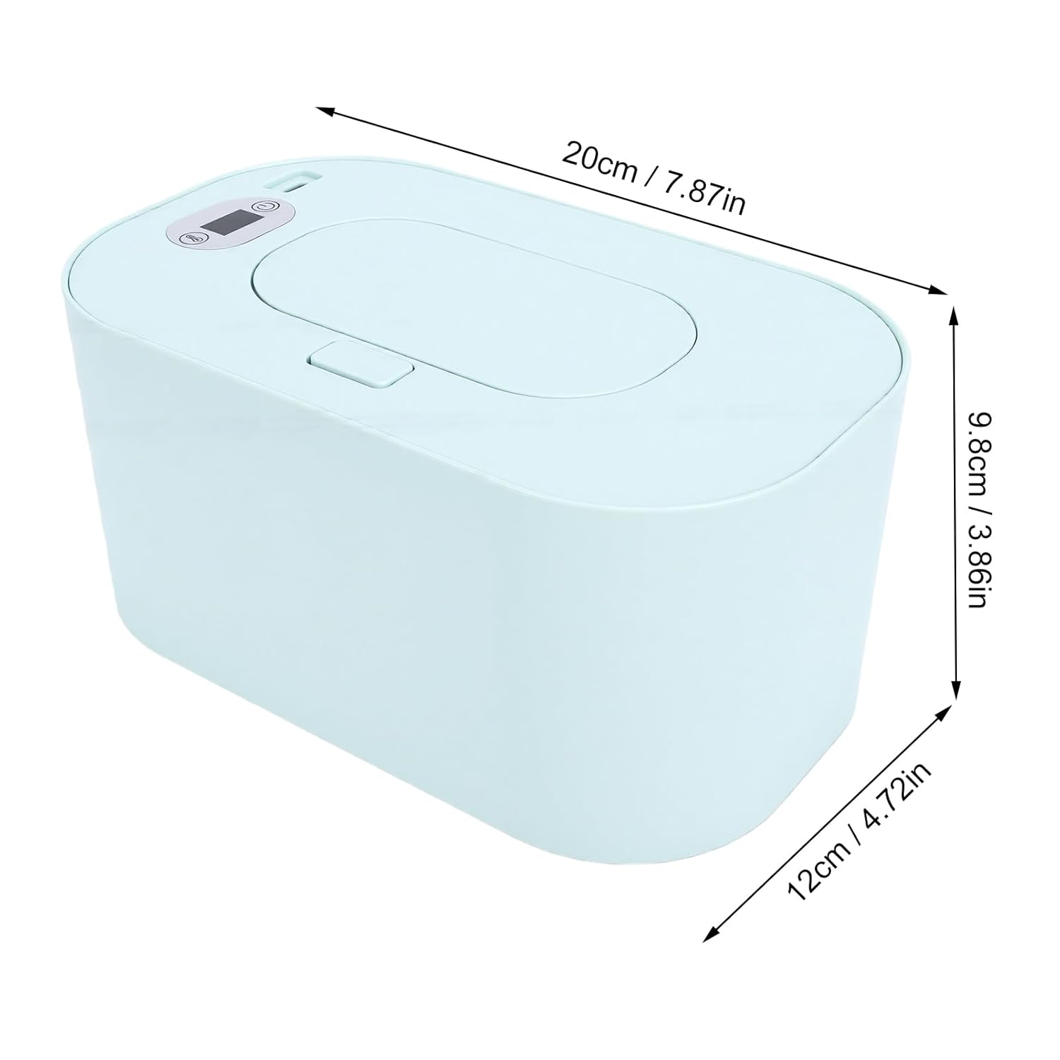 ZJchao USB Wipe Warmer, Adjustable Temperature Large Capacity Portable Wipes Warmer for 80 Wet Tissues with Auto Return Detachable Lid for Travel Car Home Use