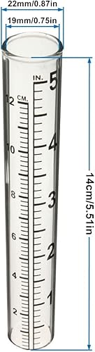 Miniatura 5 de Mateda Medidor de lluvia de 5 pulgadas de capacidad con soporte de estante de acero inoxidable 2 en 1 para patios, césped, camino, patio
