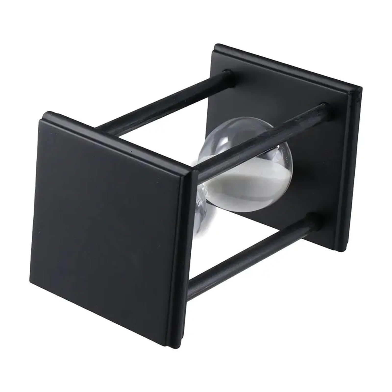 30 Minutes Hourglass Sand Timer Black Wooden White Clock Vintage Sandglass