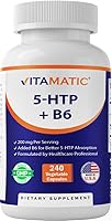Vista 1 de Vitamatic 5-HTP 200mg con B6 5mg por porción - 240 cápsulas vegetarianas (5-hidroxitriptófano) - (extracto de semilla de Griffonia Simplicifolia)