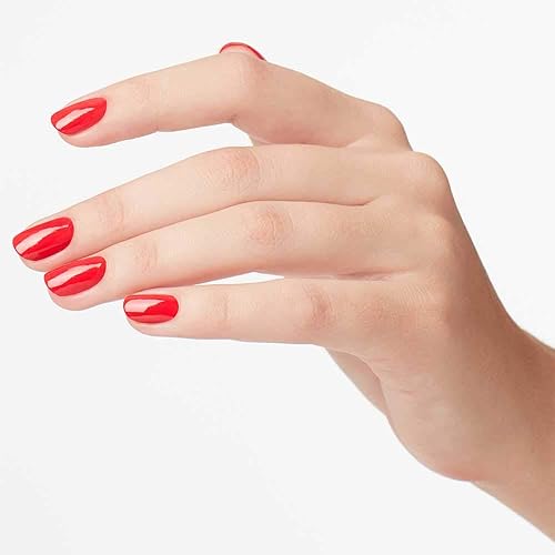 Miniatura 34 de OPI Esmalte de uñas de esmalte de uñas Esmalte de uñas opaco rojo claro resistente a las virutas Secado rápido, sin rayas Gran Manzana Roja,Art