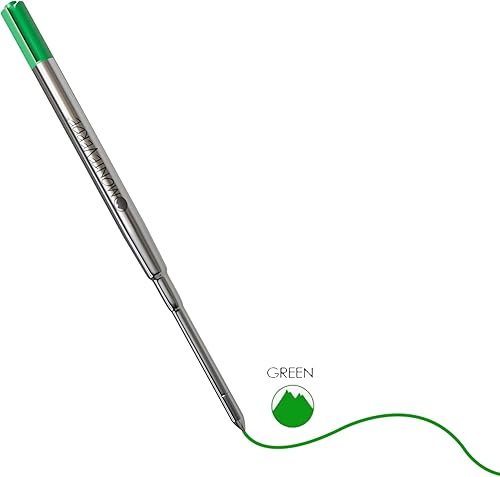 Vista 47 de Monteverde - Recambio para bolígrafo Parker de punta media, suave deslizamiento, 2 unidades Rojo