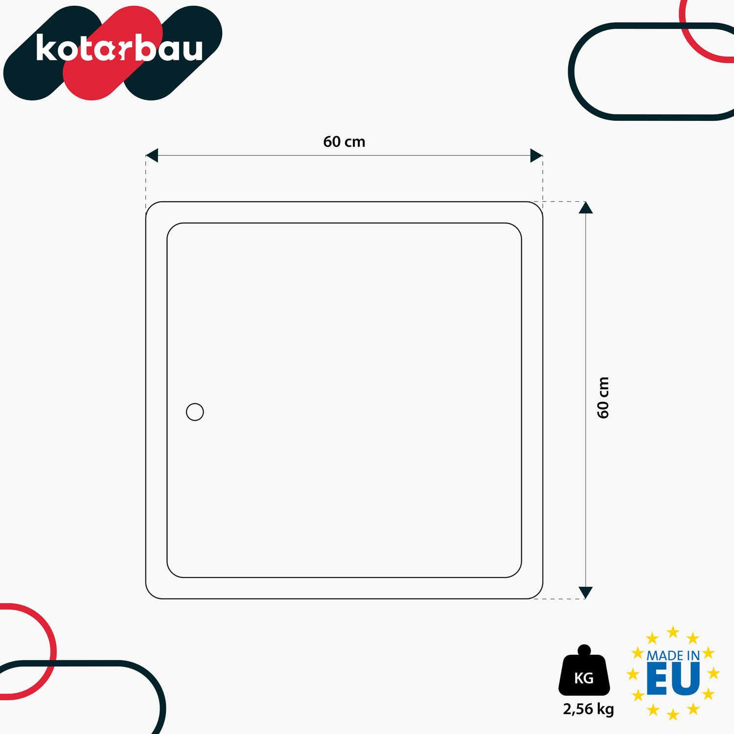 KOTARBAU® Sportello ispezione 60 x 60 cm con chiave In acciaio inox Sportello di manutenzione sportelli cartongesso