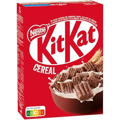 Nestlé KITKAT Cereal, knusprige Frühstücks-Cerealien mit der typischen KITKAT-Waffel und köstlicher Schokolade, 1er Pack (1 x 330g)