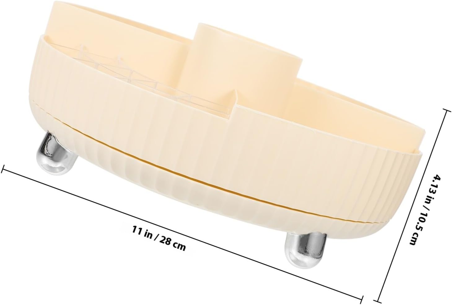 360 Degree Rotating Makeup Organizer for Desktop Pens and Small Items image 2