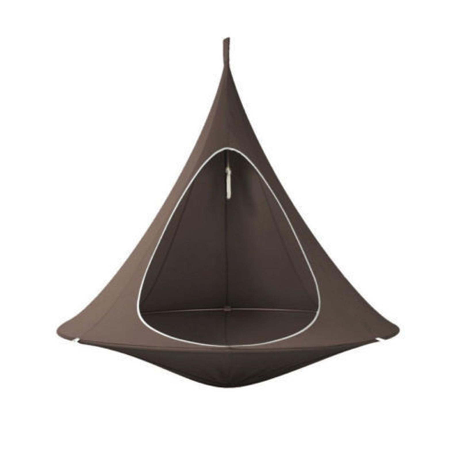 Hamac de Camping, Balançoire Suspendue en Corde avec Corde réglable, Tente à Suspendre, Oxford, Fauteuil Suspendu, pour l'extérieur, l'intérieur, Le Camping, la Plage,café,100cm*110cm