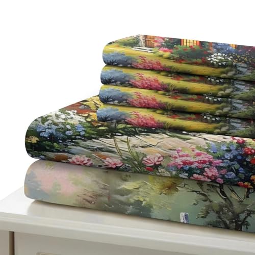 Parure de lit microfibre 3D super king avec housse de couette confortable - 7