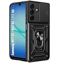 TheGiftKart Tough Armor Bumper Back Cover Case for Samsung Galaxy M17 5G / A17 5G / F17 5G | Sliding Camera Cover, Kickstand & Ring Holder | 360 Degree Protection Back Cover Case (PC & TPU, Black) gallery image