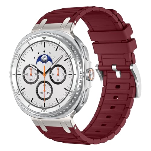 Image of Compatible with Samsung Galaxy Watch 8 Classic 46mm Strap /Galaxy Watch 8 44mm 40mm Rugged Bands Silicone for Galaxy Watch 8 /8 Classic Rubber Sport Straps (NO WATCH)