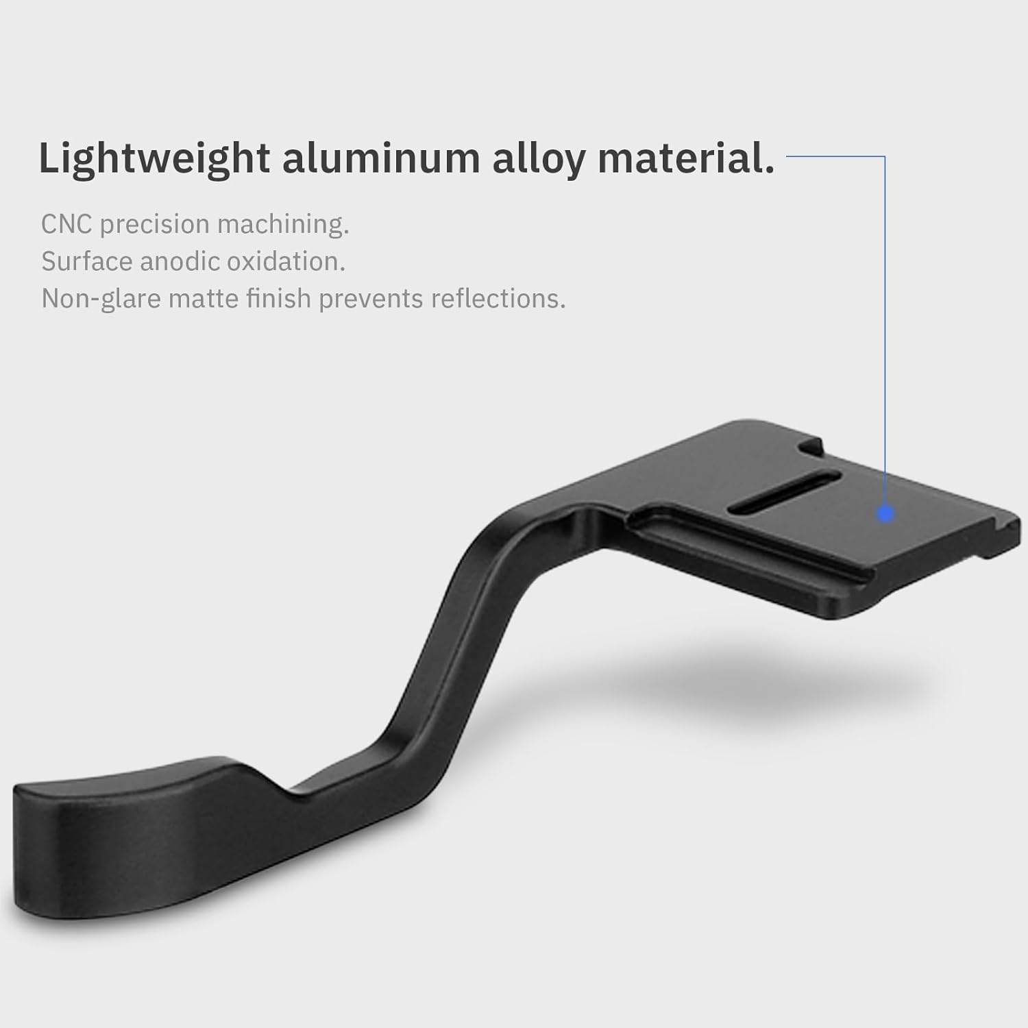 Haoge THB-XT30B Metal Hot Shoe Thumb Up Rest Hand Grip for Fujifilm XT50 Fuji X-T10 X-T20 X-T30 XT10 XT20 XT30 II Camera Black - Image 7