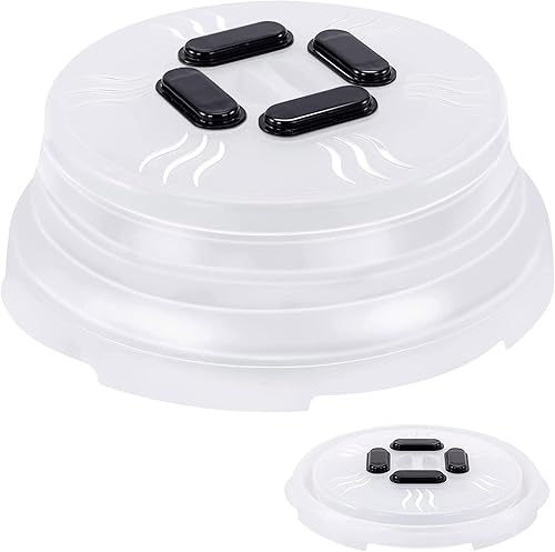 Miniatura 9 de HOVER COVER Tapa protectora magnética contra salpicaduras, tapa de 10 pulgadas transparente libre de BPA para alimentos, protector de plato