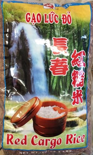 5 Pounds Asian Taste Red Cargo Rice, Product of Thailand (One Bag Per Order) image 3