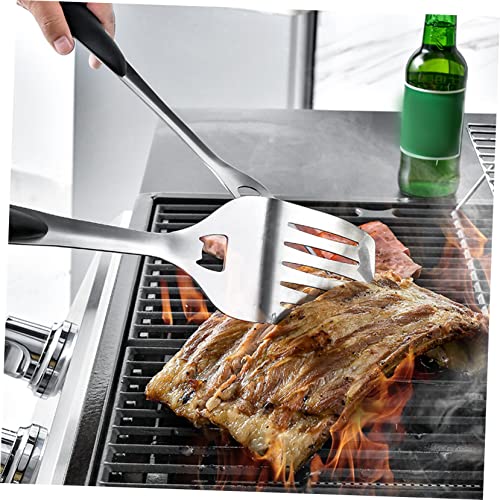 Kit de herramientas para barbacoa BESPORTBLE 2 piezas acero inoxidable miniatura 6