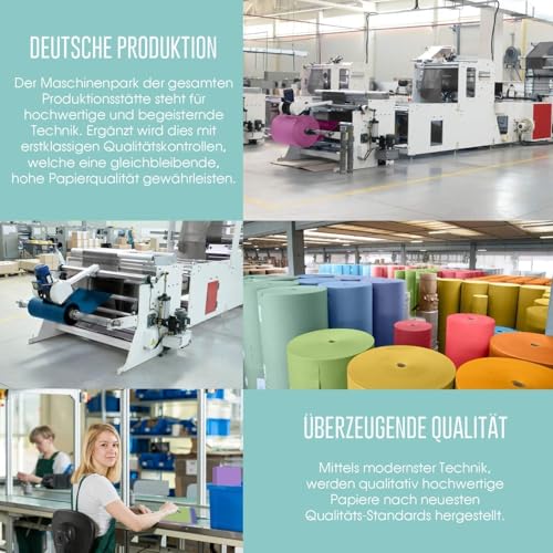Buntes Papier A4 - MEGA Bastel-Set – 180 Blatt Buntpapier, 40 Farben & Premium Bastelpapier 80g/m² FARBENZAUBER - Origami Papier, Basteln, Farbiges DIY Zubehör & Bastelsets für Kinder, MADE IN GERMANY
