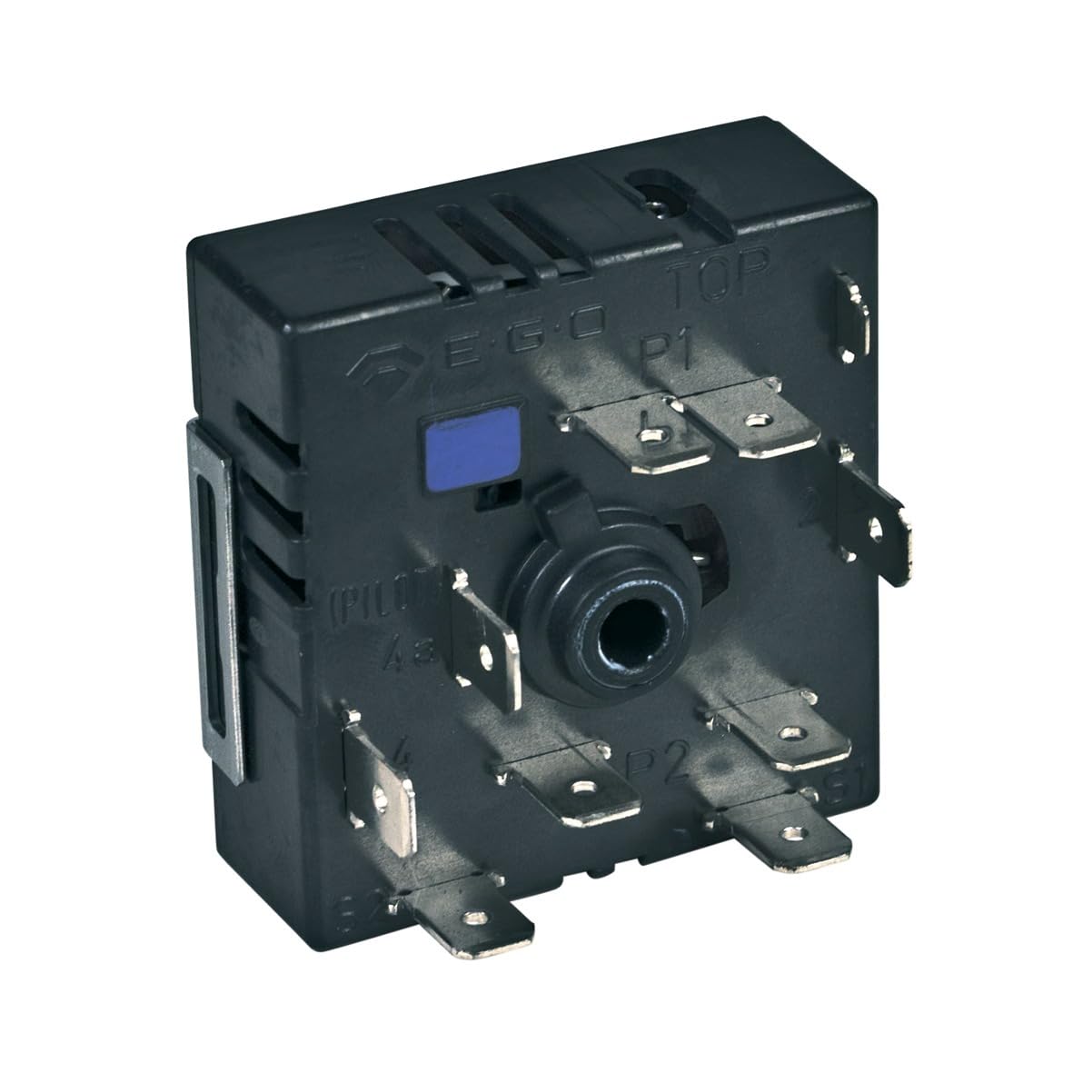 easyPART Kompatibel/Ersatz für Electrolux 14001334001/7 Kochplattenschalter Zweikreis Energieregler rechtsdrehend 240V Kochfeld Herd AEG 140013340017 EGO 50.85071.000 stufenlose Regulierung passend