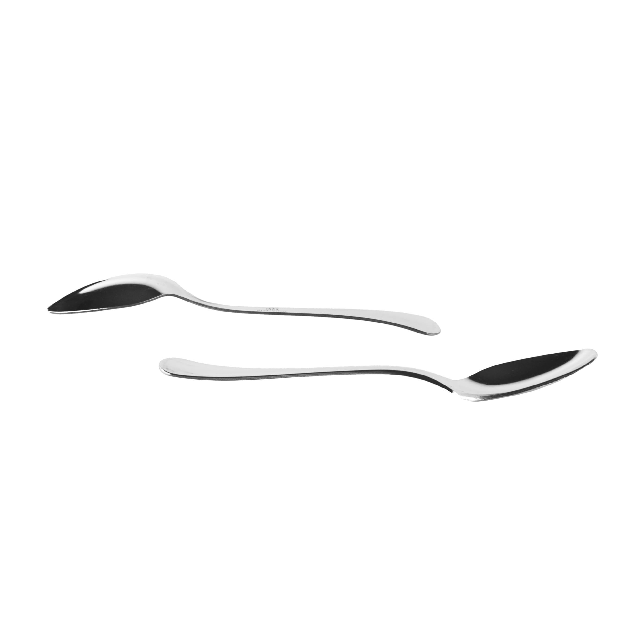 zanetti Juego de 12 cucharillas de café de acero inoxidable 18/C, modelo Boston, acero pulido y resistente, paquete de 12 piezas, fabricado en Italia, 590609