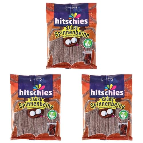 Hitschies Saure Spinnenbeine, Cola, 125 g (Packung mit 3)