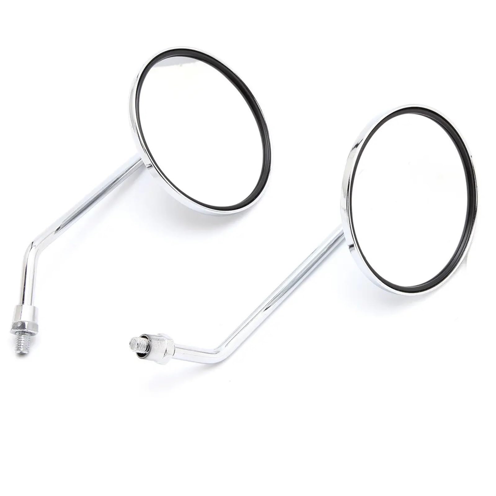 Specchietti Retrovisori Universali Cromati Rotondi Da 10 Mm Per Moto Scooter Specchietti Laterali Per Suzuki GN 125 Per Jog BWS BWS 100 125 Vino Specchietti Manubrio