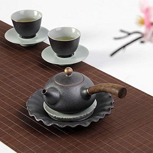 SKREOJF Diseño teteras de cerámica de Madera de la manija de Kung Fu Juegos de té de Porcelana de cerámica del Servicio… - Imagen 3