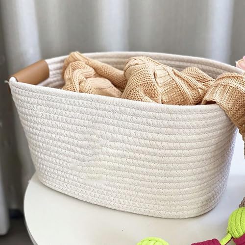 Panier en corde déco pour optimiser le salon et la salle de bain