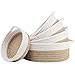 Jestina Ensemble de Petits Paniers TisséS Ronds de 5 PièCes - Plateau à CléS pour Paniers en Corde de Coton 100% Naturel, Jouets pour Enfants, Bol