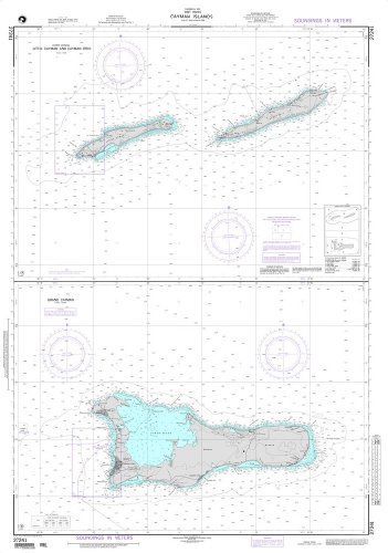 NGA Chart 27241: Cayman Islands (West Indies) Plans: A. Little Cayman and Cayman Brac