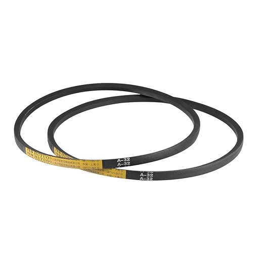 uxcell A32 Drive V-Belts 32" Pitch Length 13mm Width 8mm Thick JIS Standard A-Section Rubber Drive Transmission Belt 2pcs