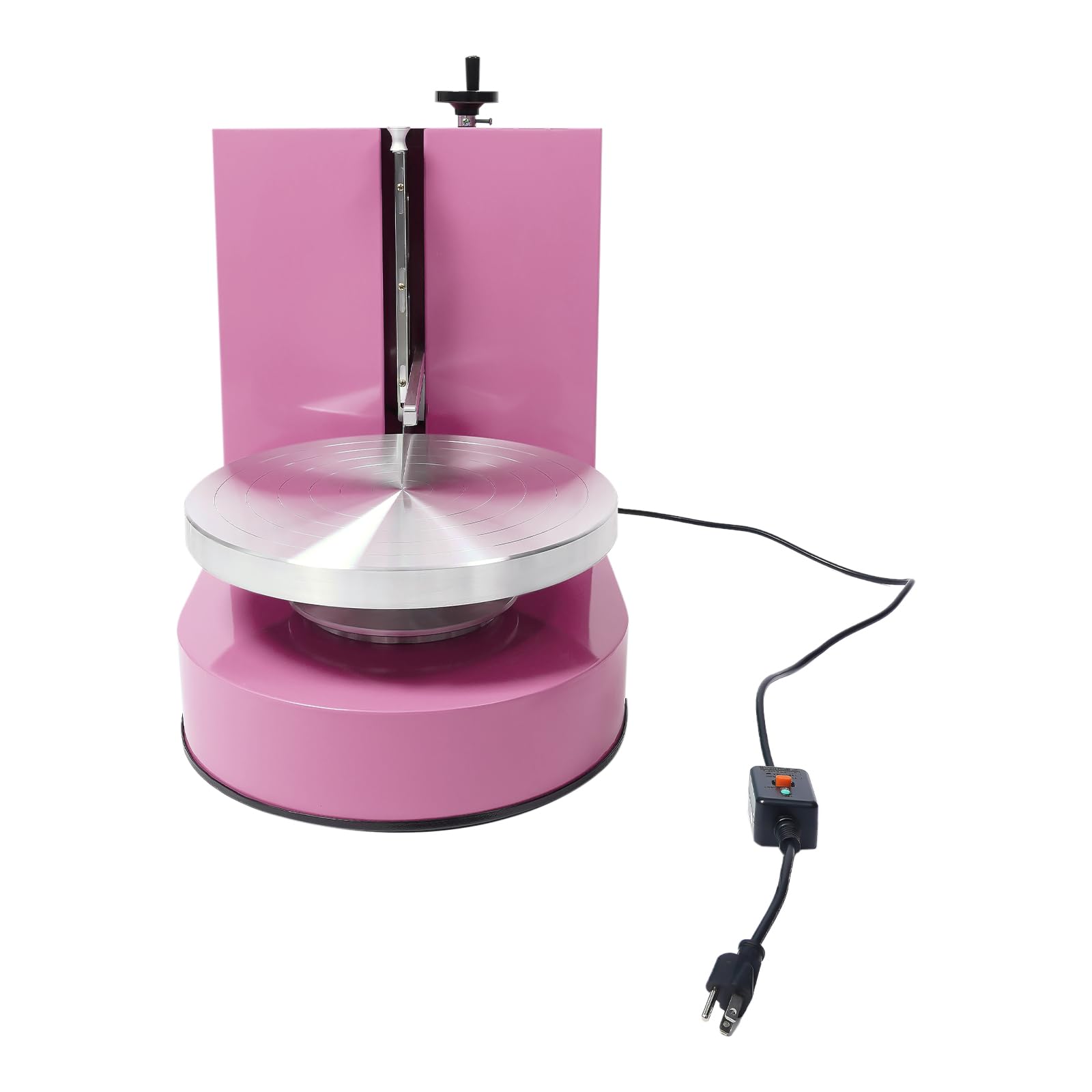 Máquina para Extender Crema y Untar Pasteles, máquina para Decorar y Cubrir Pasteles, alisador de Crema para Pasteles de 4 a 12 Pulgadas, máquinas para Untar Mantequilla (Estilo 01 Rosa).