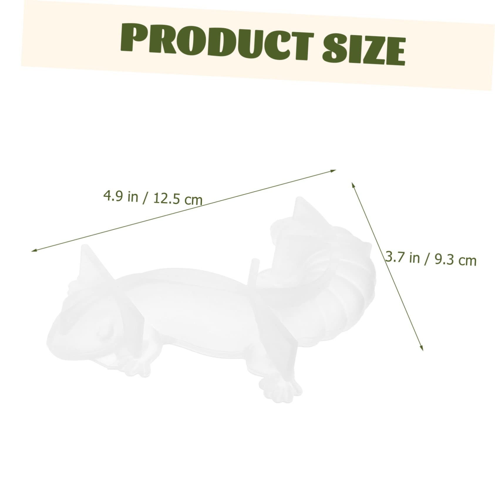 HOMSFOU 3 Set Stampo Silicone Per Animali Mold Per Flessibile Lucertole E Creativo Diy Per Decorazioni Uniche E Fatte Mano 4 Pezzi * 3