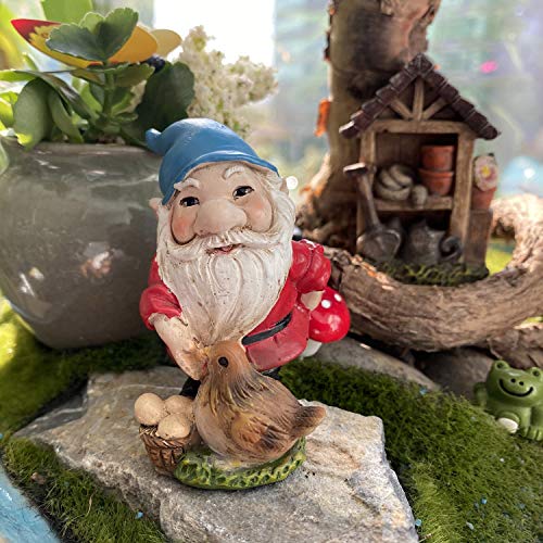 Bangbangda Miniature Fairy Garden Accessories - Garden Gnome Figurines House Set Of 22Pcs - Outdoor Resin Mini Gnomes Statue For Plant Pots Decor, Women Gardening Lover Birthday Gift #TOP4