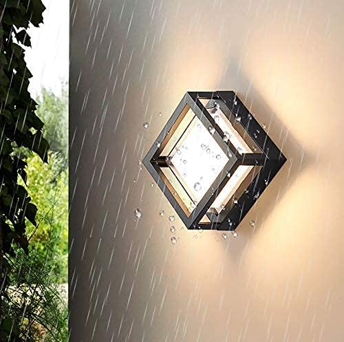 Image of blissbells Modern Diamond-Shape LED Wall Lamp | Matte Black Designer Wall Light for Bedroom, Living Room & Outdoor Decor