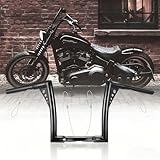 TIGERSGATE Sportster Dyna Ape Hangers Softail Handlebar Z bar with Pull Wires for Harley 1995-Up Road King 1998-2013 Road Glide（Black，10 Inch）