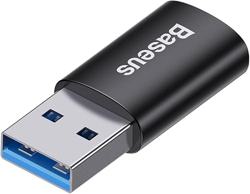 Baseus Ingenuity Series Mini USB 3.1 to Type-C OTG Adapter, USB-A female to USB-C male, 10Gbps, plug-and-play, Black
