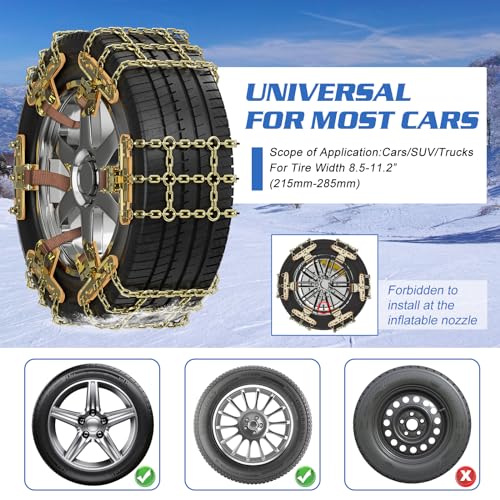 Lilypelle SNOW CHAINS- T Upgraded Snow Chains 6 Pack thumb #3