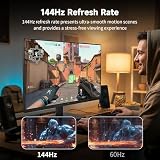 KTC 27 Inch QHD 144Hz Gaming Monitor 2K 1440P FreeSync & G-Sync H27T27S KTC 27 Inch QHD 144Hz Gaming Monitor 2K 1440P FreeSync & G-Sync H27T27S