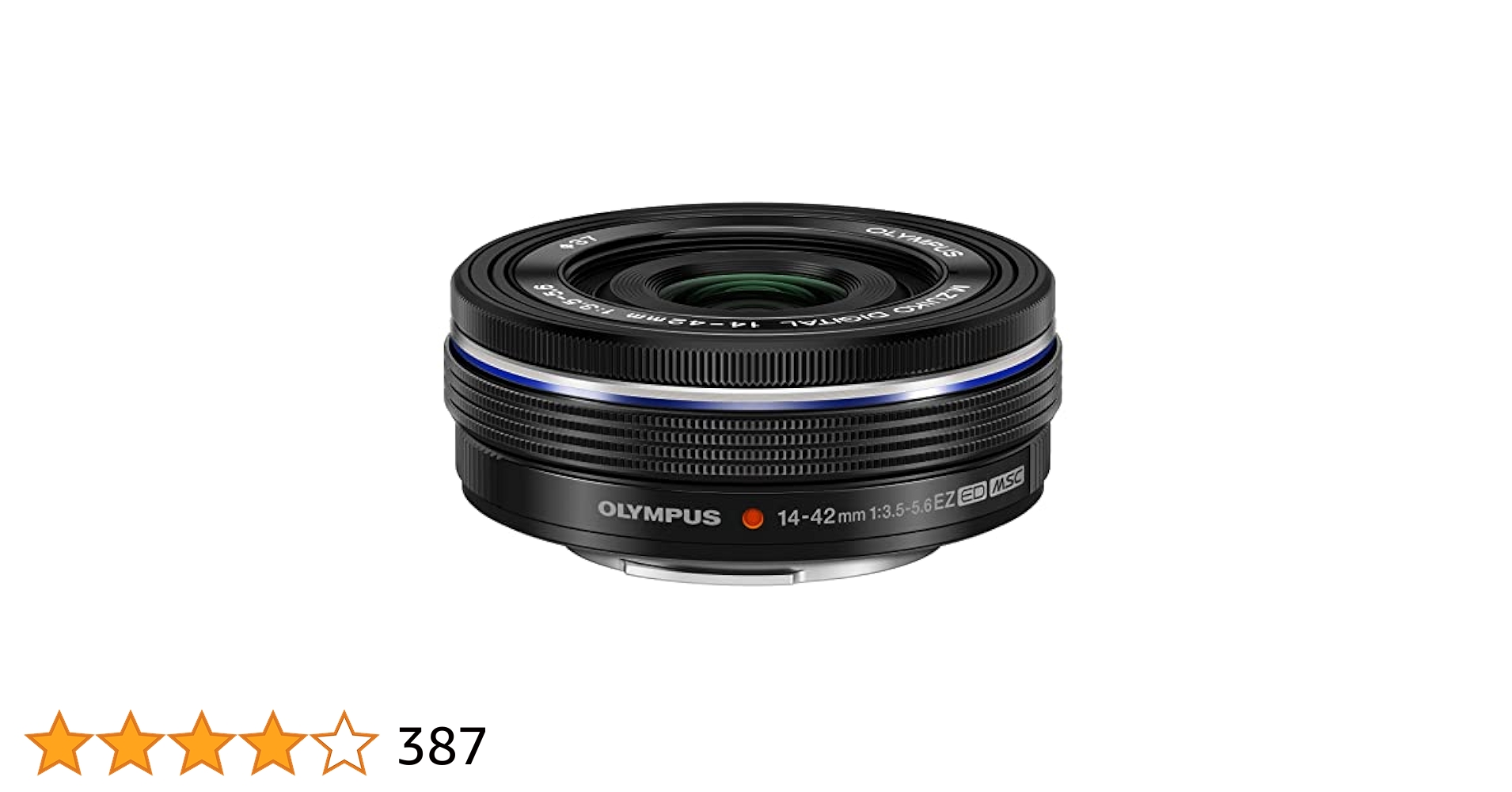 【ほぼ新品】OLYMPUS M.ZUIKO 14-42mm F3.5-5.6EZ Olympus Objectif M.ZUIKO 14-42mm f/3.5-5.6 EZ Pancake Black