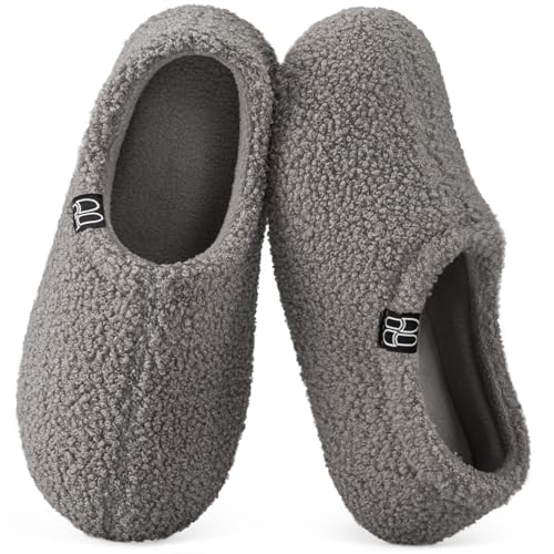 HomeTop women's fuzzy loafer slippers