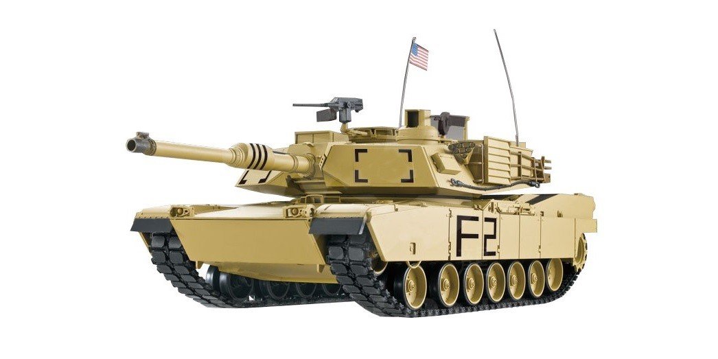 ES-TOYS RC czołg M1A2 Abrams 1:16 Heng Long - dym i dźwięk + stalowa przekładnia i 2,4 GHz V7.0 - PRO z RRZ