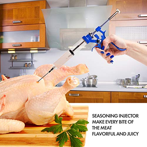 Kit inyector de carne acero inoxidable para BBQ miniatura 3
